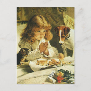 Sprichwort Unsere Gebete, Suspense Charles Burton  Postkarte