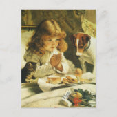 Sprichwort Unsere Gebete, Suspense Charles Burton Postkarte (Vorderseite)