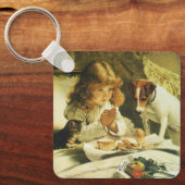 Sprichwort Unsere Gebete, Suspense Charles Burton Schlüsselanhänger (Vorderseite)