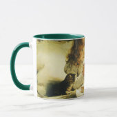 Sprichwort Unsere Gebete, Suspense Charles Burton Tasse (Links)