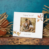 Sprichwort "We do" Dated Foto Hochzeit Fotoplatte (Seite)