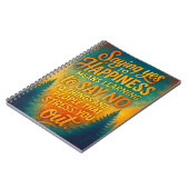 Sprichwort Yes to Happiness - Motivierend Notebook Notizblock (Linke Seite)