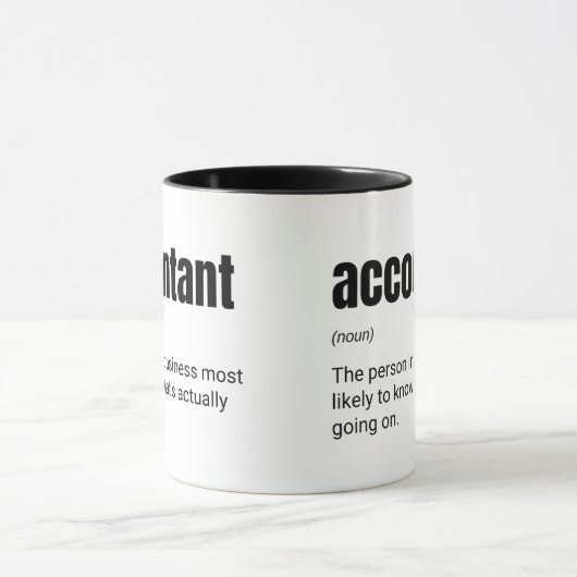 Sprichwort zur Rechnungslegung Tasse (Zentrum)