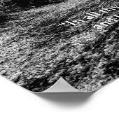 Sprichworte für Schwarz-Weiß-Züge Poster (Ecke)