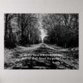 Sprichworte für Schwarz-Weiß-Züge Poster (Vorne)