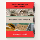 Sprichworte - Sprichwörter 22-2 - 8.5 x 11 Spirale Notizblock (Rückseite)