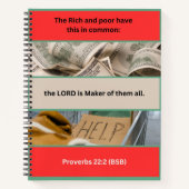 Sprichworte - Sprichwörter 22-2 - 8.5 x 11 Spirale Notizblock (Vorderseite)