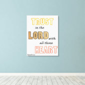 Sprichworte Vertrauen in den Herrn Leinwanddruck (Insitu (Holzboden))