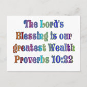 Sprichwörter 10:22 postkarte (Vorderseite)