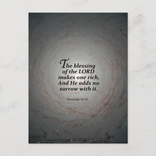 Sprichwörter 10:22 postkarte (Vorderseite)