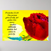 Sprichwörter 11:24 poster (Vorne)