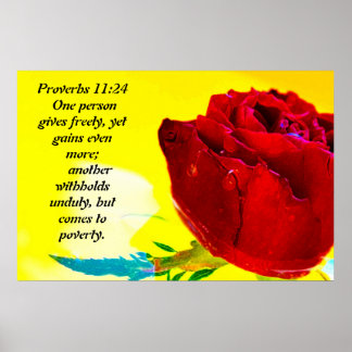 Sprichwörter 11:24 poster