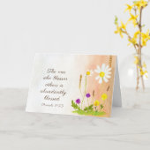 Sprichwörter 11:25 Wer andere segnet, ist gesegnet Karte (Gelbe Blume)