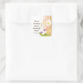 Sprichwörter 11:25 Wer andere segnet, ist gesegnet Quadratischer Aufkleber (Tasche)