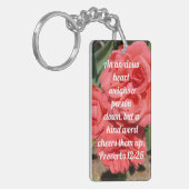 Sprichwörter 12:25 Bibelverse für ein ängstliches Schlüsselanhänger (Vorderseite links)