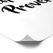 Sprichwörter 12:25 Elegantes Christliches Verse Poster (Ecke)