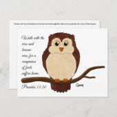 Sprichwörter 13:20 - Postkarte (Vorne/Hinten)