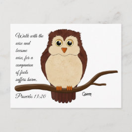 Sprichwörter 13:20 - Postkarte