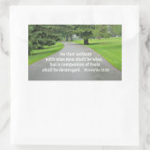 Sprichwörter 13:20 Wer mit den Weisen geht Rechteckiger Aufkleber (Tasche)