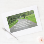 Sprichwörter 13:20 Wer mit den Weisen geht Rechteckiger Aufkleber (Umschlag)