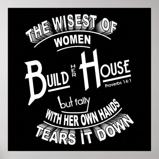 Sprichwörter 14:1 Poster (Vorne)