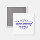 Sprichwörter 14:26 Magnet (Vorderseite/Rückseite)