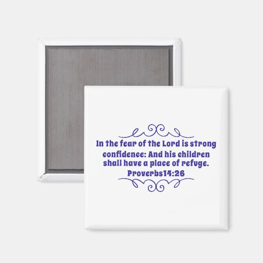 Sprichwörter 14:26 Magnet (Vorderseite/Rückseite)