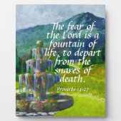 Sprichwörter 14:27 fotoplatte (Vorderseite)