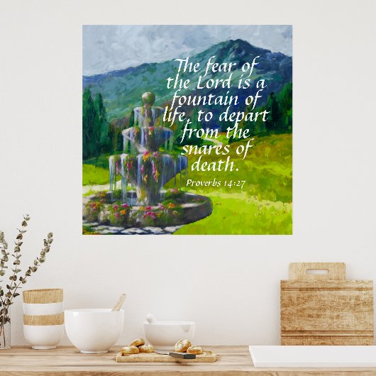 Sprichwörter 14:27 poster (Küche)