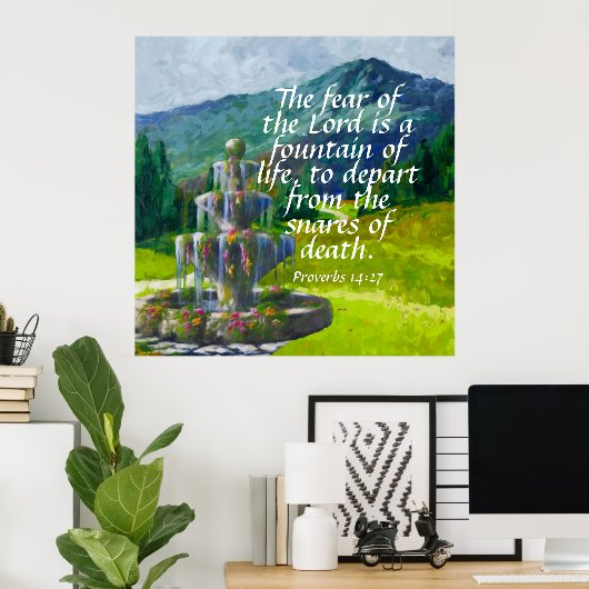 Sprichwörter 14:27 poster (Heimbüro)