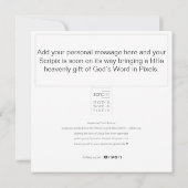 Sprichwörter 15:16 GELD-SCRIPIX-Karte Einladung (Rückseite)