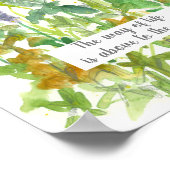 Sprichwörter 15:24 Bibel Verse Mohnkosmos Poster (Ecke)