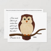 Sprichwörter 16:16 - Postkarte (Vorne/Hinten)