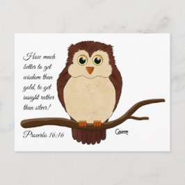 Sprichwörter 16:16 - Postkarte