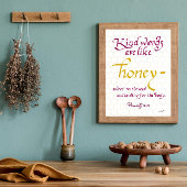 Sprichwörter 16 24 ähnliche Wörter sind wie Honigs Poster