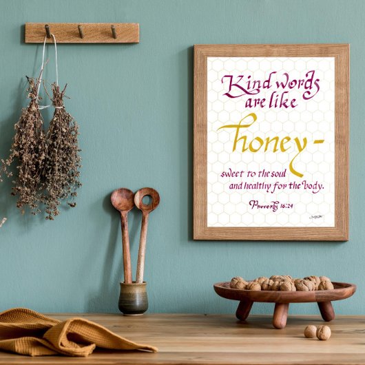 Sprichwörter 16 24 ähnliche Wörter sind wie Honigs Poster