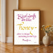 Sprichwörter 16 24 ähnliche Wörter sind wie Honigs Poster