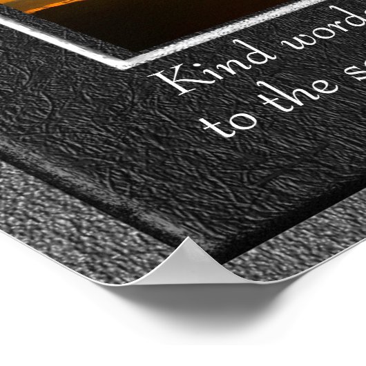 Sprichwörter 16:24 - Kunstdruck Poster (Ecke)