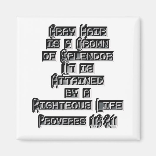 Sprichwörter 16:31 magnet (Vorne)