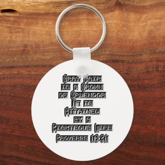 Sprichwörter 16:31 schlüsselanhänger (Vorderseite)