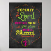 Sprichwörter 16:3 Poster (Vorne)