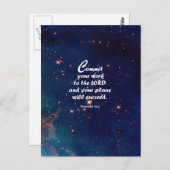 Sprichwörter 16:3 postkarte (Vorne/Hinten)