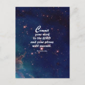 Sprichwörter 16:3 postkarte (Vorderseite)