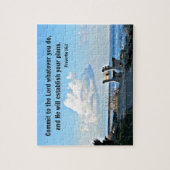 Sprichwörter 16:3 Verpflichtet dem Herrn, was imme Puzzle (Vertikal)