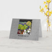 Sprichwörter 16: 6-7 illustriert in Braille Karte (Gelbe Blume)