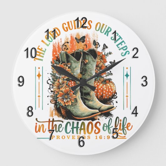 Sprichwörter 16:9 große wanduhr (Vorderseite)