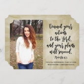 Sprichwörter 16 Christlich Bibelverse Foto Abschlu Einladung (Vorne/Hinten)