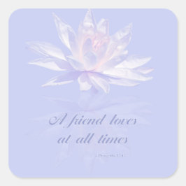 Sprichwörter 17: 17 | Bible Verse Quote | Quadratischer Aufkleber