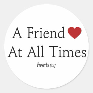 Sprichwörter 17:17 runder aufkleber