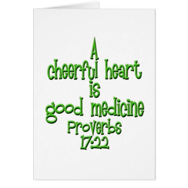 Sprichwörter 17:22 (Vorne)